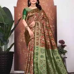 kanooda prints Women Banarasi Woven Saree-picture-34