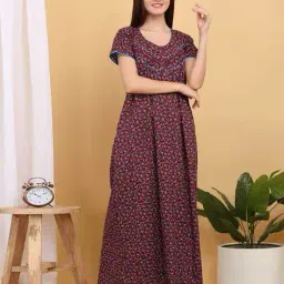 sweet dreams Women Floral Print Scoop-Neck Nightie image 1