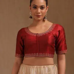 soch Women Embroidered Front Open Blouse  image 1