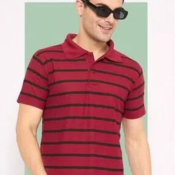 alpha tribe Men Regular Fit Polo T-Shirt-picture-45