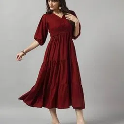 jash creation Women Maxi Fit and Flare Dress-picture-21