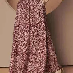 leia Women Floral Print Flared Skirt with Elasticated Waistband-picture-39