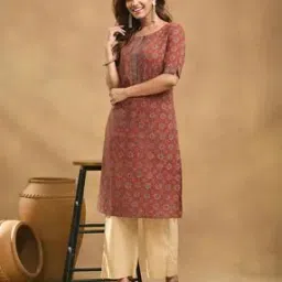 fabindia Women Ethnic Wear Cotton Printed Kurta-picture-31