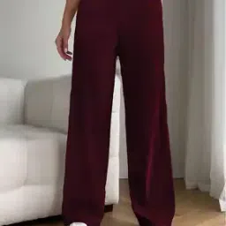 Women Striped Relaxed Fit Flat-Front Pants-image-69