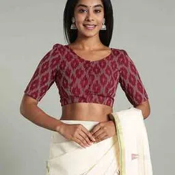 naidu hall Women Ikat Front Open Blouse-picture-14