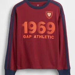 Boys Printed Relaxed Fit Crew-Neck T-Shirt-image-8