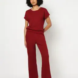yousta Women Ribbed T-Shirt & Pyjamas Set-picture-53