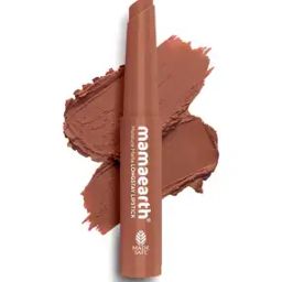 mamaearth Moisture Matte Longstay Lipstick - 04 Cinnamon Nude-picture-35