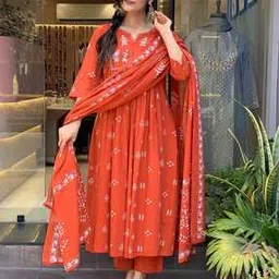 nyrika Women Embroidered Straight Kurta Suit Set-picture-41