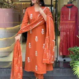 indie picks Embroidery Straight Kurta Set image 1