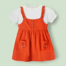 cherry crumble by nitt hyman Girls Fit and Flare Dress-picture-33