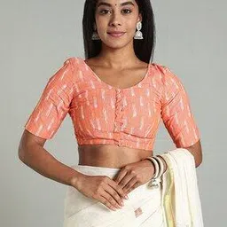 naidu hall Women Ikat Front Open Blouse-picture-46