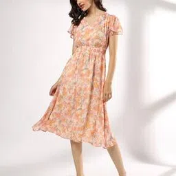 rio Women Floral Print Fit & Flare Dress-picture-37