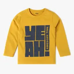 yousta Boys Typographic Print Regular Fit Round-Neck T-Shirt-picture-33