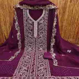 svaraa Women Embellished 3-Piece Unstitched Dress Material-picture-18