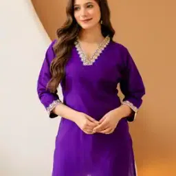 Women V-Neck A-Line Tunic-image-34
