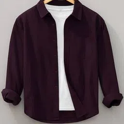 alpha tribe Men Regular Fit Shirt with Spread Collar-picture-15