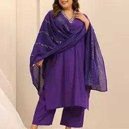 extra love by libas Women Embellished Straight Kurta Suit Set-picture-40