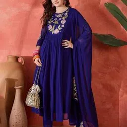 svaraa Women Embroidered A-Line Kurta Set-picture-32