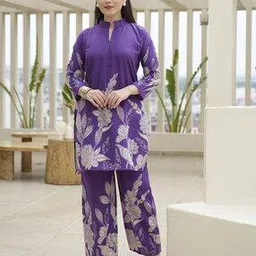 kiana house of fashion Women Floral Print 2-Piece Co-Ord Set-picture-15