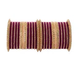 nmii Women Set of 60 Stone-Studded Bangles image 1