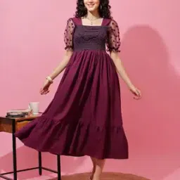 honky tonky Women Fit and Flare Dress-picture-29