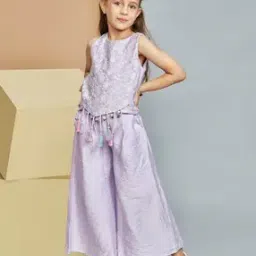Girls Embroidery Pants with Top-image-47