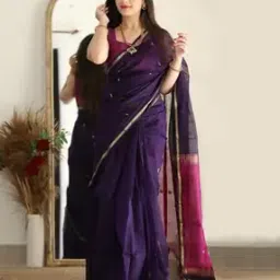 saree mall Women Traditional Saree With Blouse Piece-picture-25
