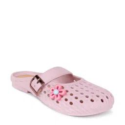 cassiey Women Perforated Clogs with Adjustable Buckle Strap image 1
