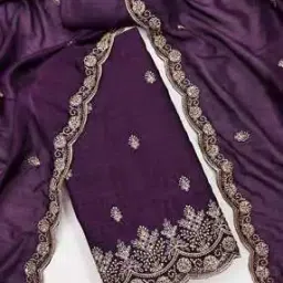 svaraa Women Embroidered Unstitched Dress Material-picture-21