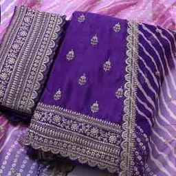 mbz.in by meena bazaar Women Self-design Unstitched Dress Material-picture-12