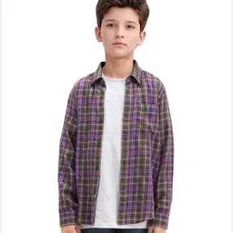 Boys Checked Regular Fit Shirt-image-48