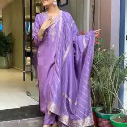 acai Women Embroidered Straight Kurta Suit Set -picture-20