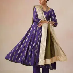 truebrowns Women Geometric Anarkali Kurta Set-picture-41