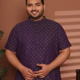 ed plus Men Abstract Short Kurta-picture-50
