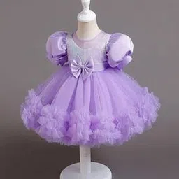 fostric Girls Embellished Fit & Flare Dress with Bow Applique-picture-13