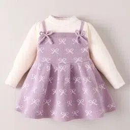 hopscotch Girls Textured Fit and Flare Dress-picture-28