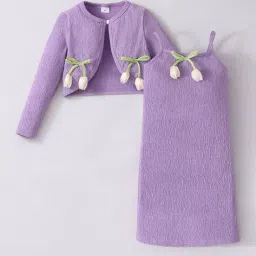 hopscotch Girls Shirt Dress & Shrug Set image 1