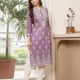anushansa Women Floral Embroidered Straight Kurta-picture-37
