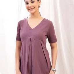 Women Relaxed Fit Maternity Top-image-76