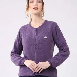 Women Round-Neck Cardigan with Full Sleeves-image-13