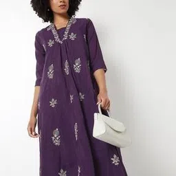 max Women Embroidered A-line Kurta-picture-41