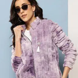 leia Women Regular Fit Zip-Front Fur Jacket-picture-13