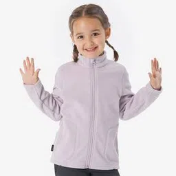 decathlon QUECHUA - Kids Lilac Hiking Fleece Jacket-picture-51