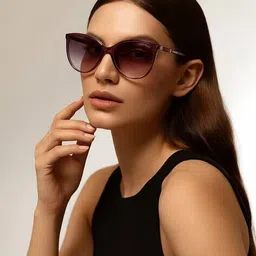 idee Women UV-Protected Full-Rim Oval Sunglasses-IDSO207C3SG image 1