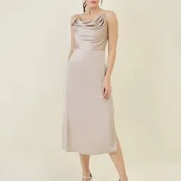 aayu-all about you Women Cowl-Neck A-Line Dress-picture-39
