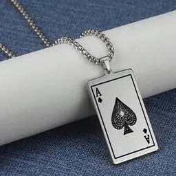 jewels galaxy Men Silver-Plated Pendant with Chain-picture-41