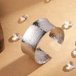 cierra Women Silver-Plated Wide Cuff Bracelet -picture-20