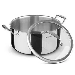bergner Stainless Steel Casserole with Glass Lid -picture-48