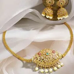 Women Ethnic Stone Jewellery Set-image-26